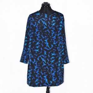 J. Crew Floral Modernist Dress Mock Neck